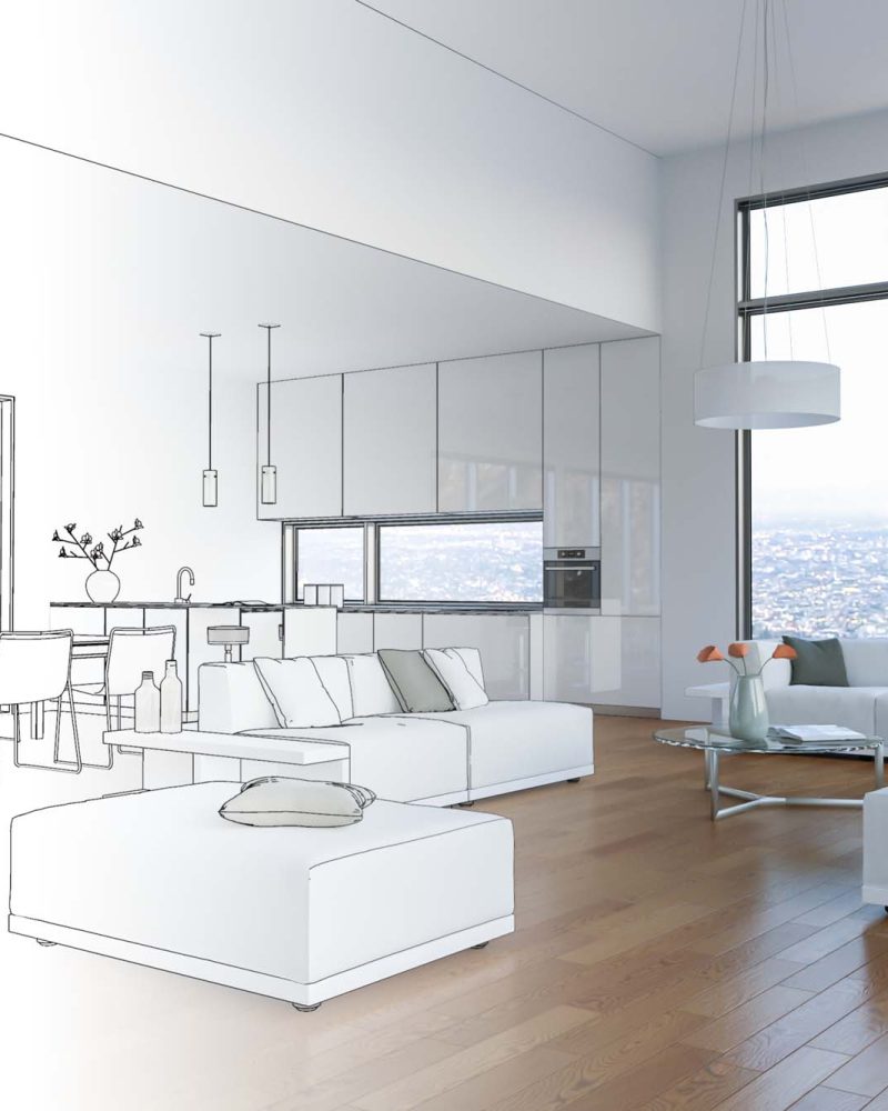 Entwurf modernes Loft